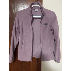 Columbia Fleece Jacket Lavender Full Zip Women's Size Medium